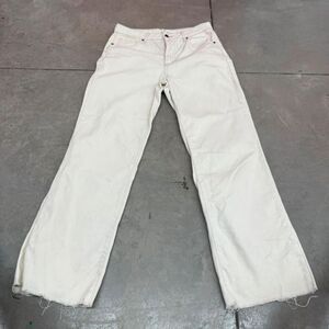Bp Women's Cream and White Jeans